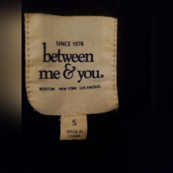 Anthropologie Between Me & You Black Cowl Neck Wool Blend Batwinged Knit Sweater - Picture 4 of 5